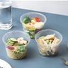 Disposable Round Plastic Food Container with Lid (450ml)