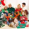 Inflatable Reindeer Horn Game with 1 Horn and 4 Rings, Fun Family Party Toss Game, Great Holiday Party Favors and Supplies
