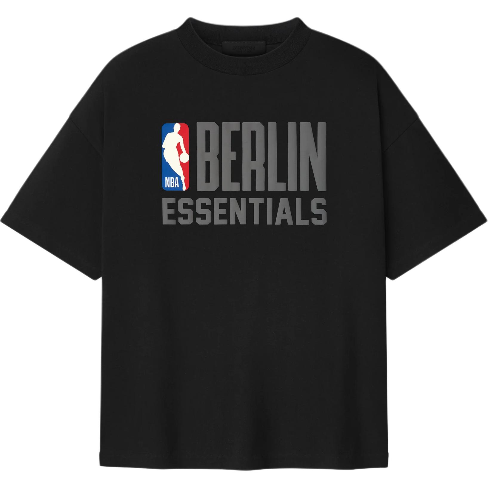 

Fear of God Essentials Футболка NBA Berlin 90s Fit Черная Унисекс Топы 125EU264201F XS