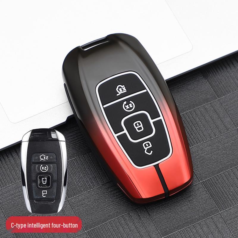 Compatible Metal Key Case for Lincoln Models: Corsair, Aviator, Navigator, MKX, Continental, MKZ, MKC