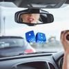 Car Dice Plush Hanging Decoration, Fuzzy Dice, Car Mirror Decoration, Car Decoration, Dice, Car
