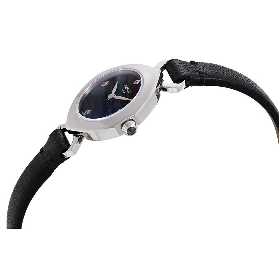 TISSOT Yiting Collection Quartz Movement 30m Water Resistance Women's Watch 22.58mm Black Dial T113.109.16.126.00