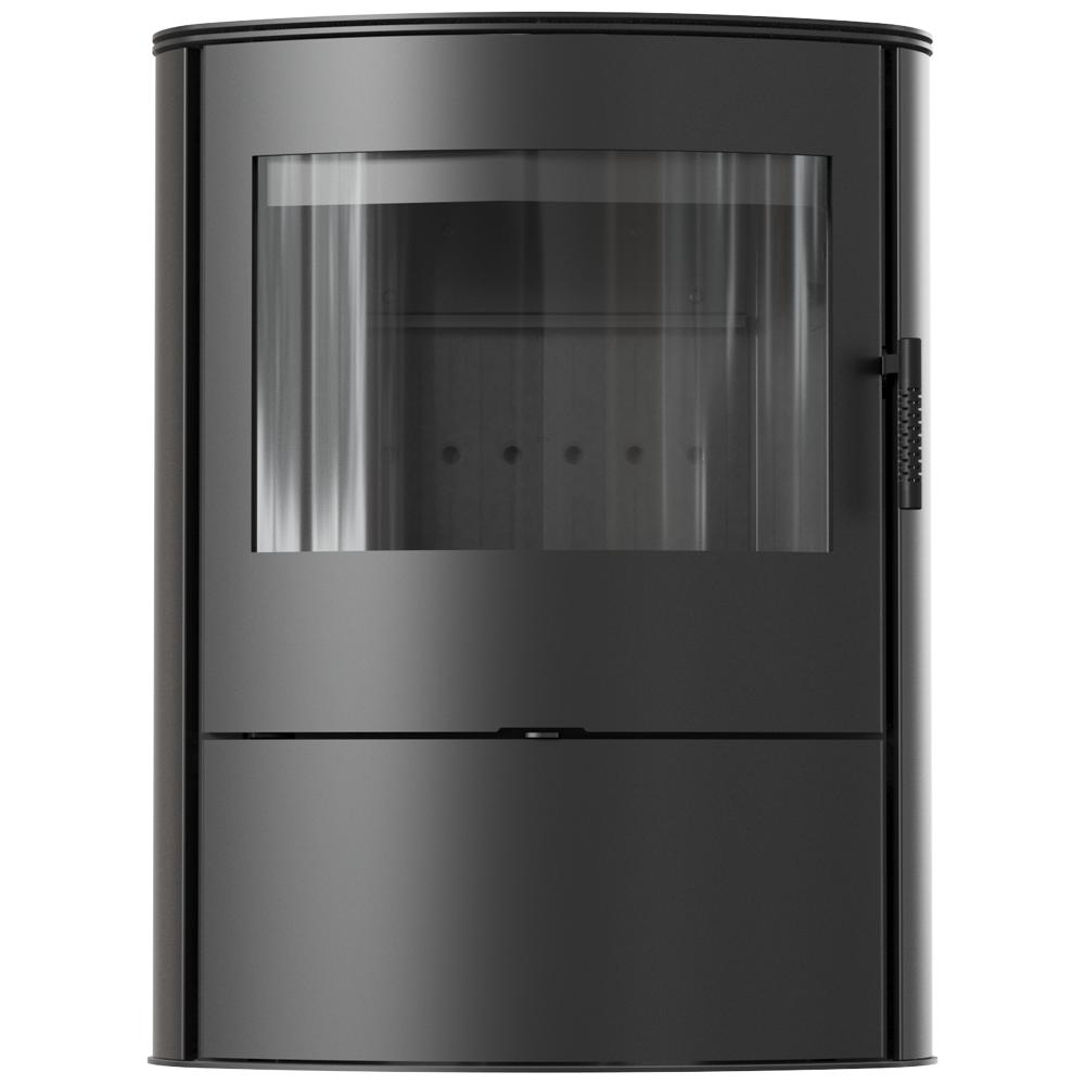 KRATKI AB/S/2/ROLLO Ø 150 10 kW Steel Stove, Dark Lining Set