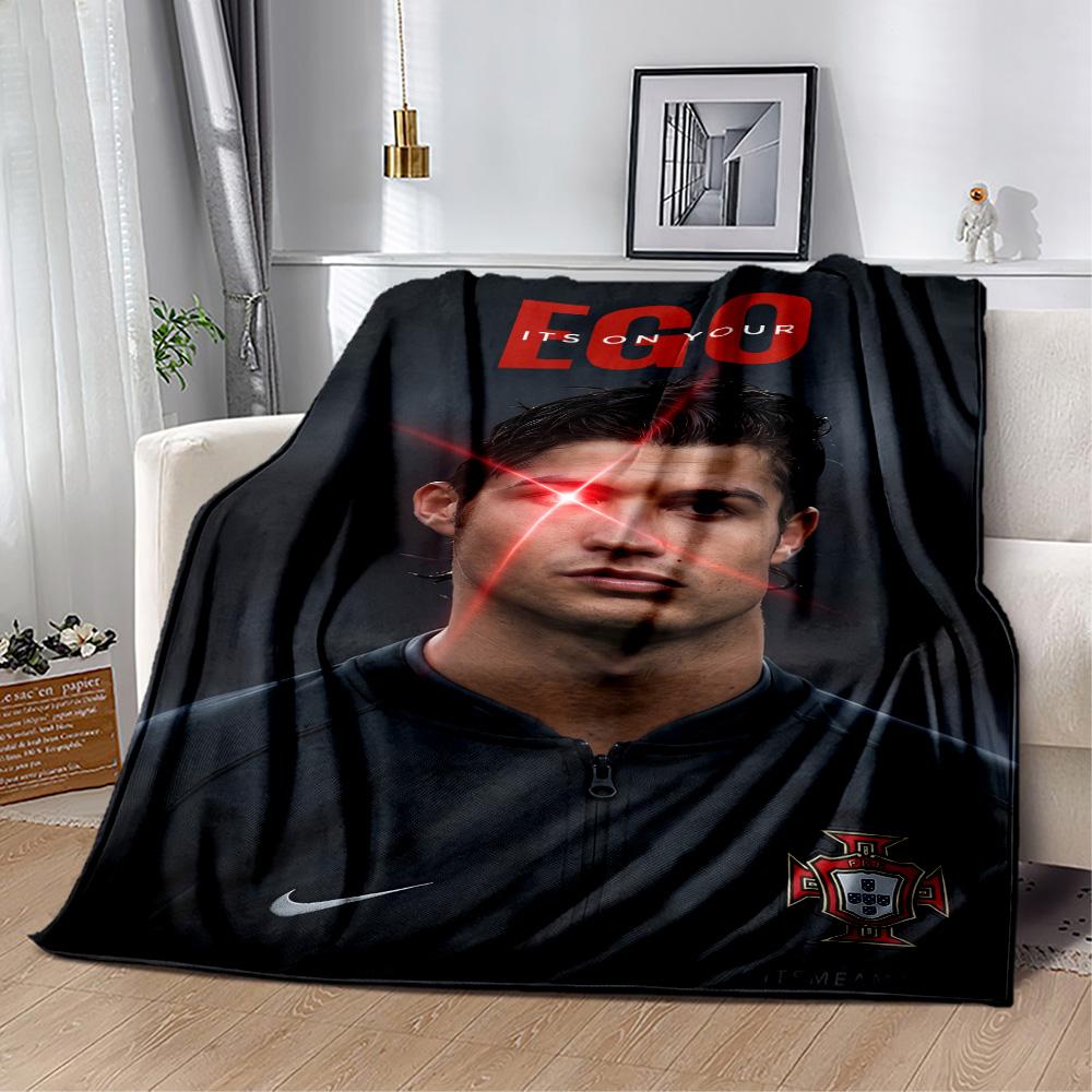 Cristiano Ronaldo Celebration Blanket Durable Comfort Suitable for Picnics Office Chair for All Seasons Digital Print Birthday Christmas Gift Blanket