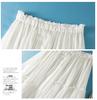 Women's Japanese-Style A-line Silk Skirt with Elastic Waist