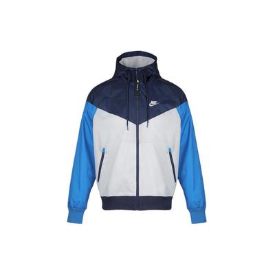 Jaqueta Corta-Vento Colorblock com Respirabilidade Masculina Tops Azul-Céu AR2192-122