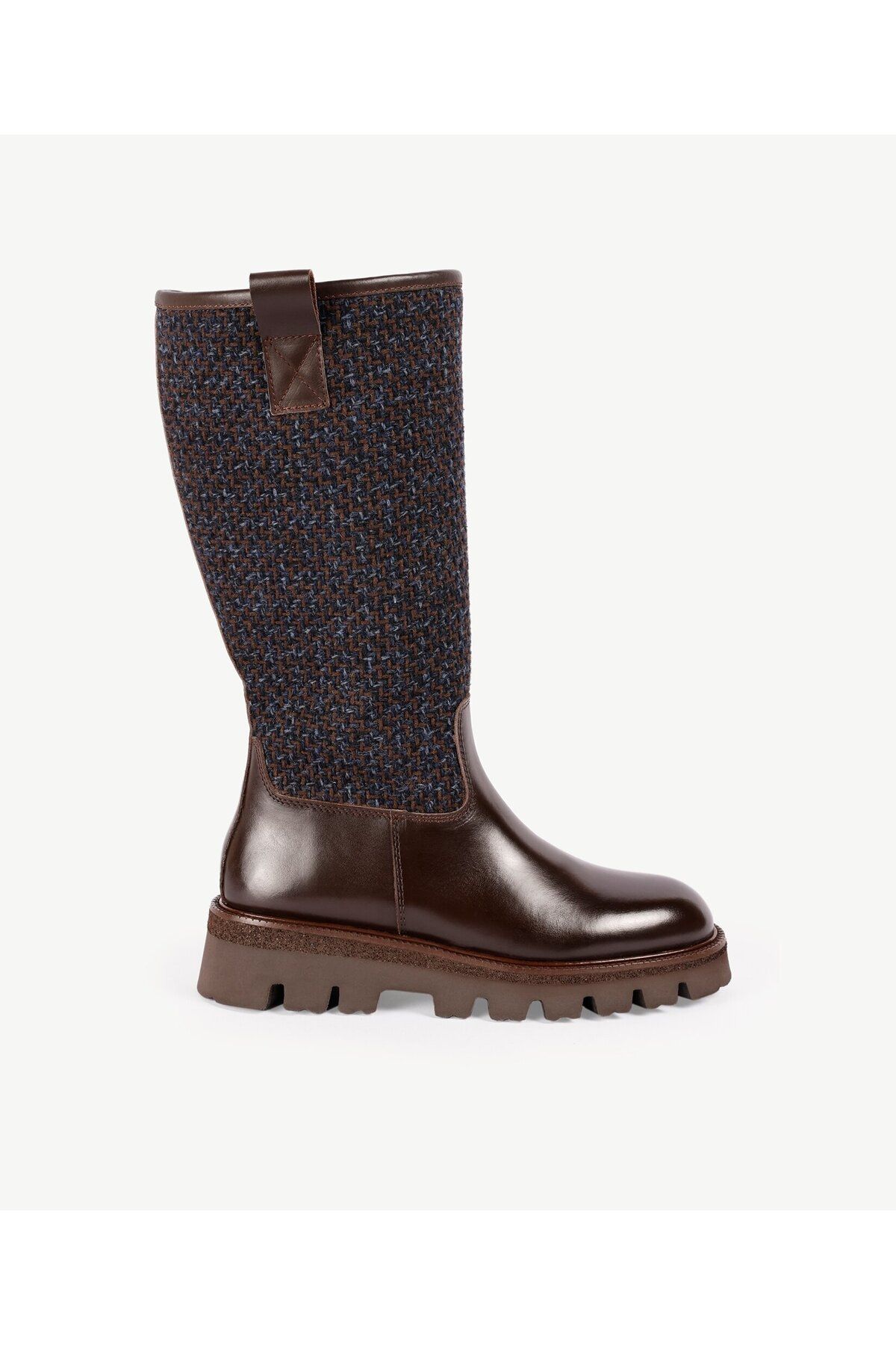 

Women s Modern Stylish Fashion Genuine Leather Fabric Detailed Leather Long Boots 36