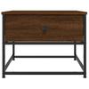 Coffee Table Brown Oak Look 51x51x40 Cm Engineered Wood
