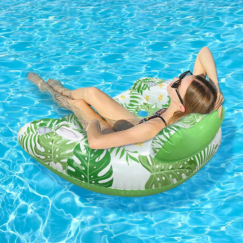 2026 Summer Inflatable Float Lounger Portable PVC Water Floating Bed Large Buoyancy for Beach Pool Party Outdoor Swimming