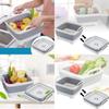 Portable Foldable Kitchen Sink Basket Large Capacity Plastic Storage Bin