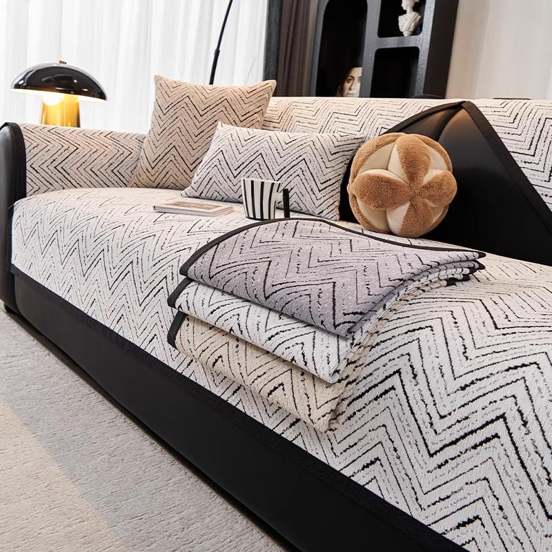 Herbst Zuhause Chenille Überwurf Sofabezug Sofamatte Rutschfeste Sofakissen Couch Sofabezüge Matte