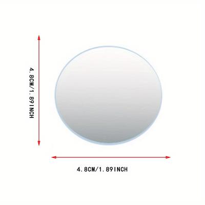 Car Borderless Small Circular Mirror 360 Degree Reverse Blind Spot Mirror Convex Mirror Rearview Rotating Mirror Glass