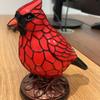 Resin Cardinal Lamp Night Light for Living Room Decor Providing Calming Glow and Ornamental Cardinal Pattern to Enhance Space