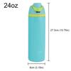 24/32oz Straw Insulated Tumbler with Handle Vacuum Insulated Cup 304 Stainless Steel Vacuum Thermal Insulated Mug for Women Men