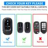QBUC for Honda Civic Key Fob Cover, Key Case with Keychain for Honda  2024 2025 Accord CR-V HR-V V Pilot SI EX EX-L Touring Carbon Fiber Key Fob Case