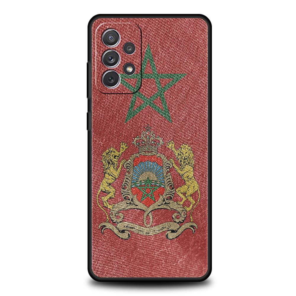 Moroccan flag Maroc Morocco Phone Case For Samsung A15 A13 A35 A55 A51 A71 A41 A31 A21S A03S A05 A23 A25 A33 A53 A73 5G Cover