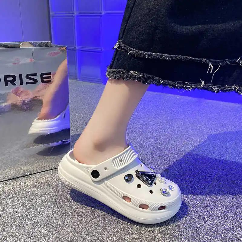 Fashion Light Weight Without Back Ladies Sneakers Size 42 Women's Slippers Models Shoes Women's Purple Sandals Sports Cosplay