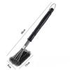 Griglia per barbecue Spazzola per barbecue in acciaio inossidabile Setole metalliche Spazzole per pulizia antiaderenti con manico Rimuovi macchie Accessori per barbecue