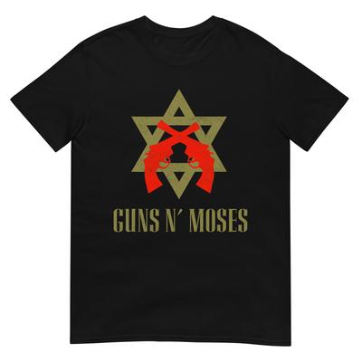 Guns N Moses Israel Defense Forces Idf Tzahal Jewish Tshirt