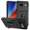 For Google Pixel 9 Pro XL Case Ring Holder Armor Shockproof Coque For Google Pixel 9 8 7 6 Pro 8A 7A 6A Slide Lens Protect Cover