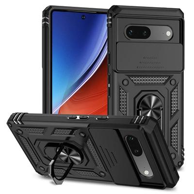 Per Google Pixel 9 Pro XL Custodia Supporto Anello Armatura Antiurto Coque Per Google Pixel 9 8 7 6 Pro 8A 7A 6A Copertura Protezione Lente Scorrevole