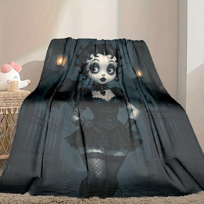 Betty Boop Blanket Lightweight Print Throw Blanket For Couch, Bed, Car, A Heartfelt Gift for Your Family and Friends