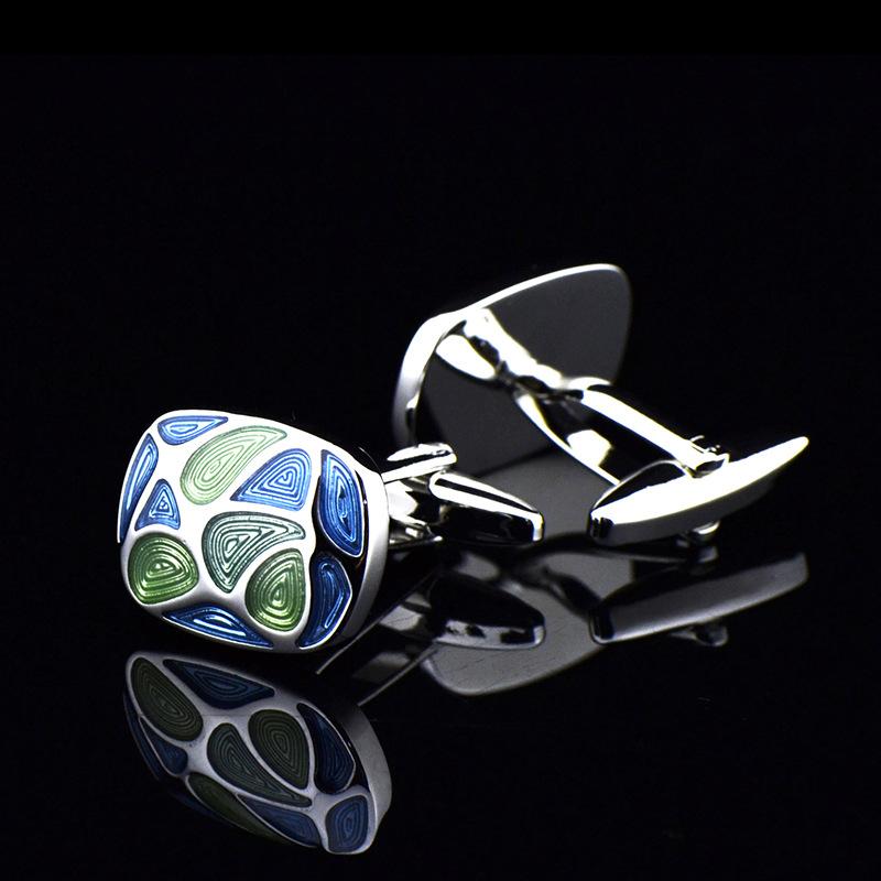 

Мужские запонки с графическим геометрическим рисунком