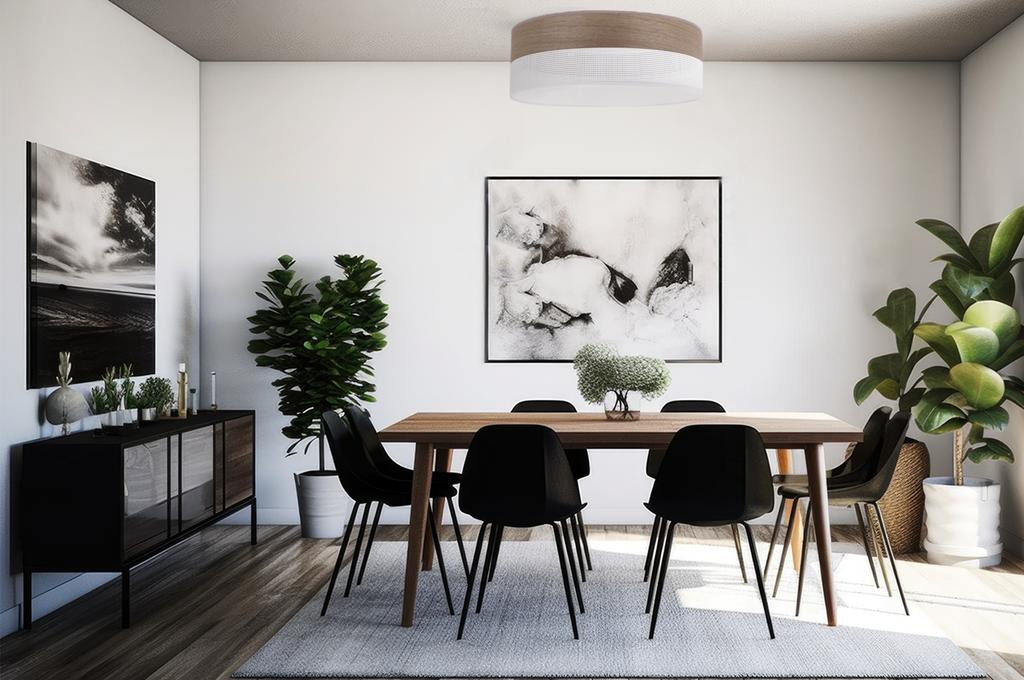 HOLZ PLEXI DECKENLEUCHTE WEISS 50CM WALNUSS