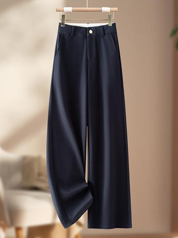 2026 Spring/Summer Women's High-Waisted Loose Wide-Leg Pants - Slimming, Fashionable, Comfortable & Skin-Friendly Casual Wear