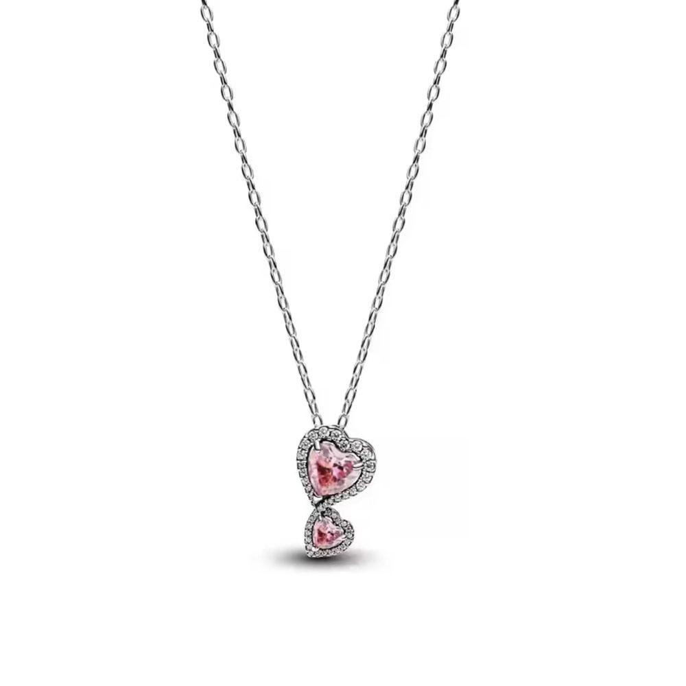 925 Silver,Heart-Shaped,Butterfly, Pentagram, Necklace, Suitable for Exquisite Jewelry Gifts for European Women