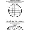 For Universal Harley Triumph Honda HeadLamp Mesh Grille Lampshade Metal Retro Motorcycle Headlight Protector Cover Fit