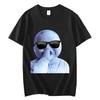 Baby Laughing Meme Graphic Themed Tshirt  Summer Vintage Fashion Style Loose Cotton Unisex Casual Streetwear Short Sleeve Tops