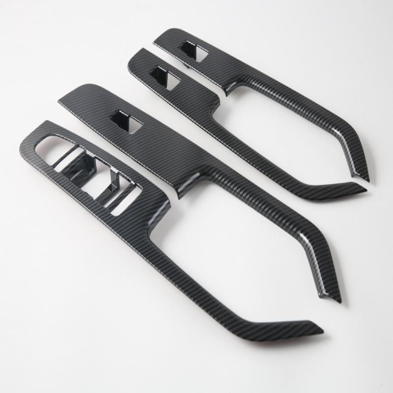 LHD RHD For BYD Shark 6 2024 2025  ABS Carbonfiber Window Rise Switch Cover Glass Lift Control Panle Cover Interior Accessories