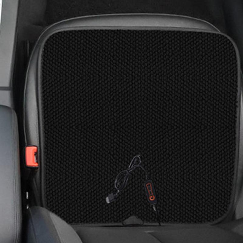 For Sedan Seat Warmer For Car 3 Temps Settings USB Car Heating Cushion Square Fast Heating Chair Warmer Comfortable Automotive