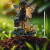 1pcs Elf Girl Watering Theme Garden Decoration Logo, Fairy Tale Outdoor Courtyard Decoration, Thanksgiving Gift