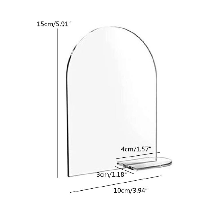 5pcs Arch Table Sign Acrylic for Seat Card Wedding Banquet Transparent Place Car
