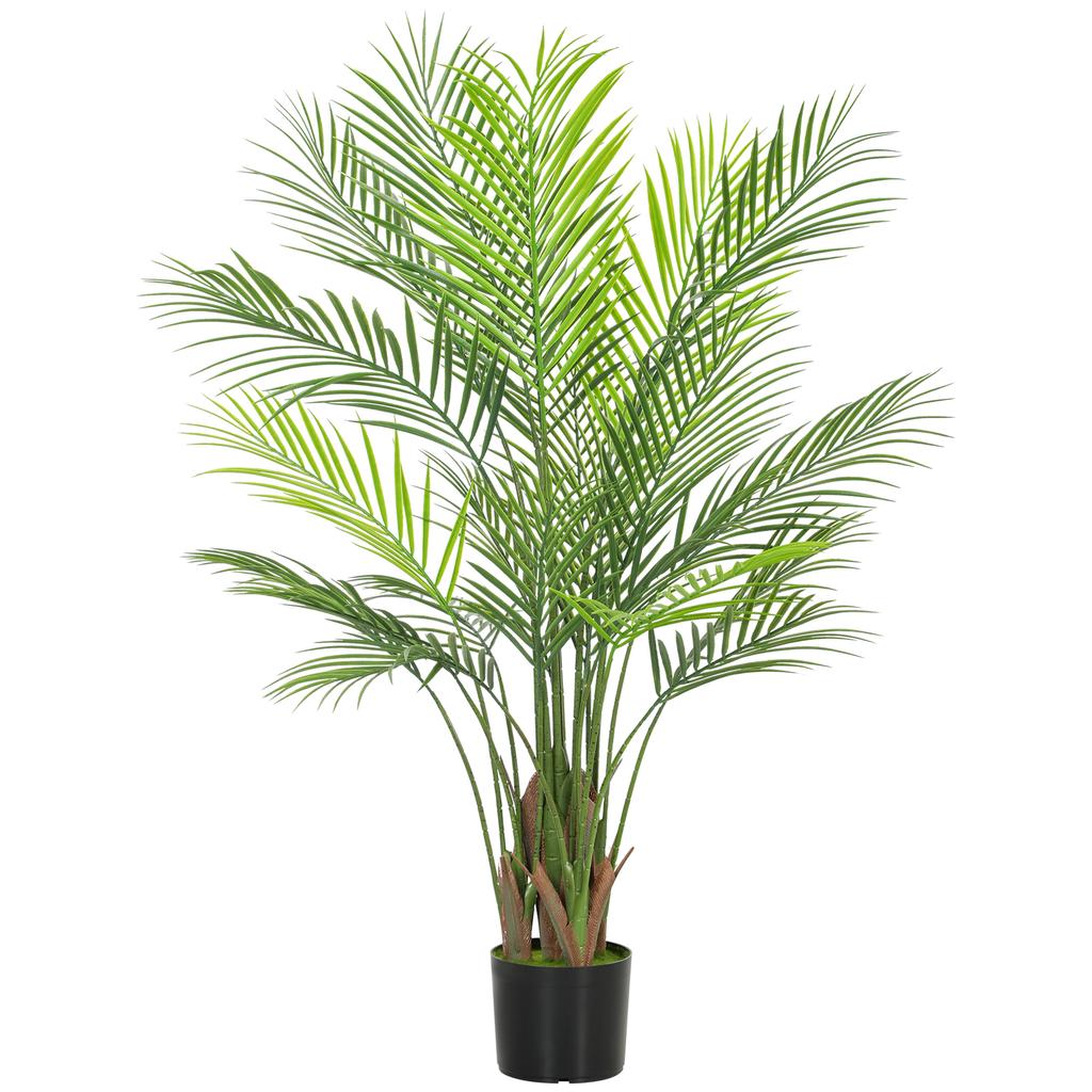 Artificial Palm Large 120cm Artificial Plant, Plastic Artificial Plants In Pot for Living Room Office