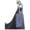 Coach Aria 26 Silver Logo Pearl Print Synthetic Leather Shoulder Bag Medium Women Shoulder Bag Navy-Blue CCL27-SBLNV