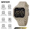 Orologi Sportivi Quadrati Impermeabili SANDA per Uomo e Donna - Popolare Design Elettronico