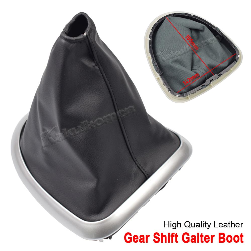 For NISSAN QASHQAI I J10 X-trail 2006-2013 QASHQAI II Leather Manual 5/6 Speed Car Gear Shift Knob Lever Gaitor Boot Cover