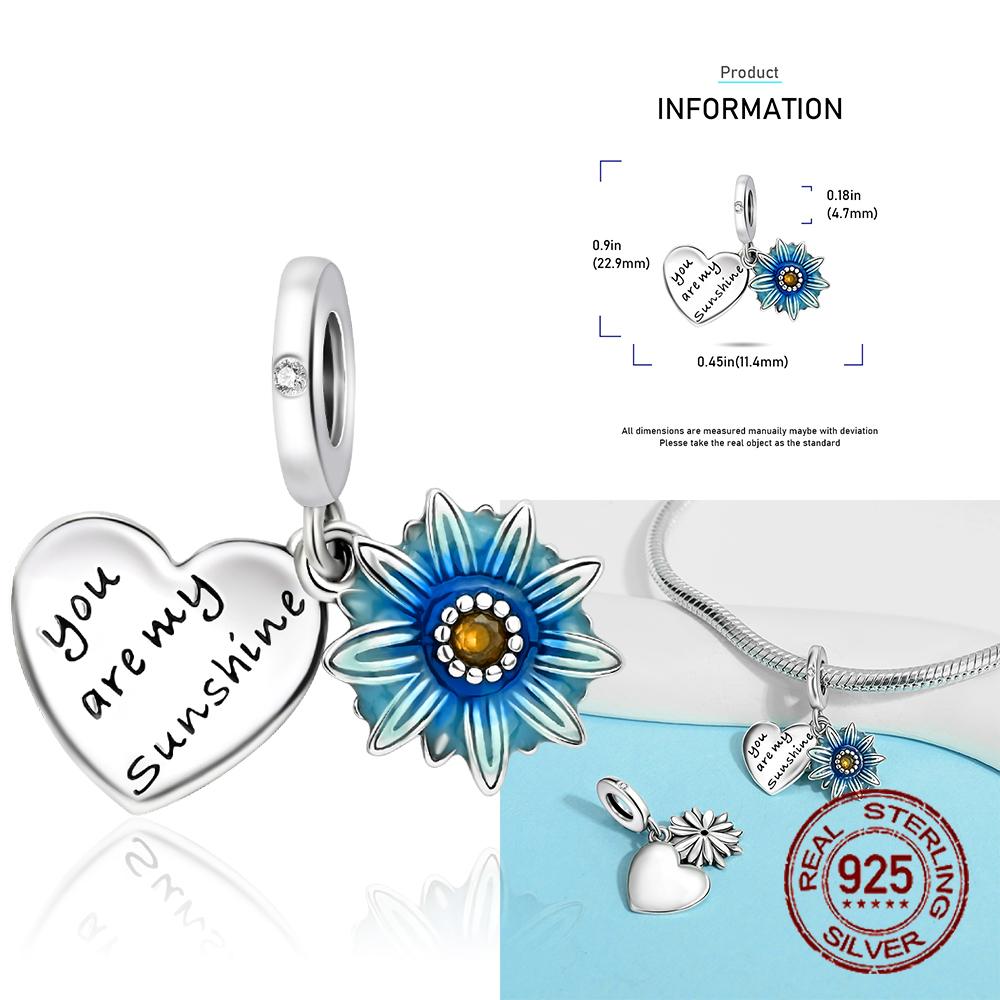 Měď Barevné Macešky Sedmikrásky Květiny Víla Elfové Motýl Přívěsek Korálek Vhodný pro Náramek Butik Sladěný Dárek