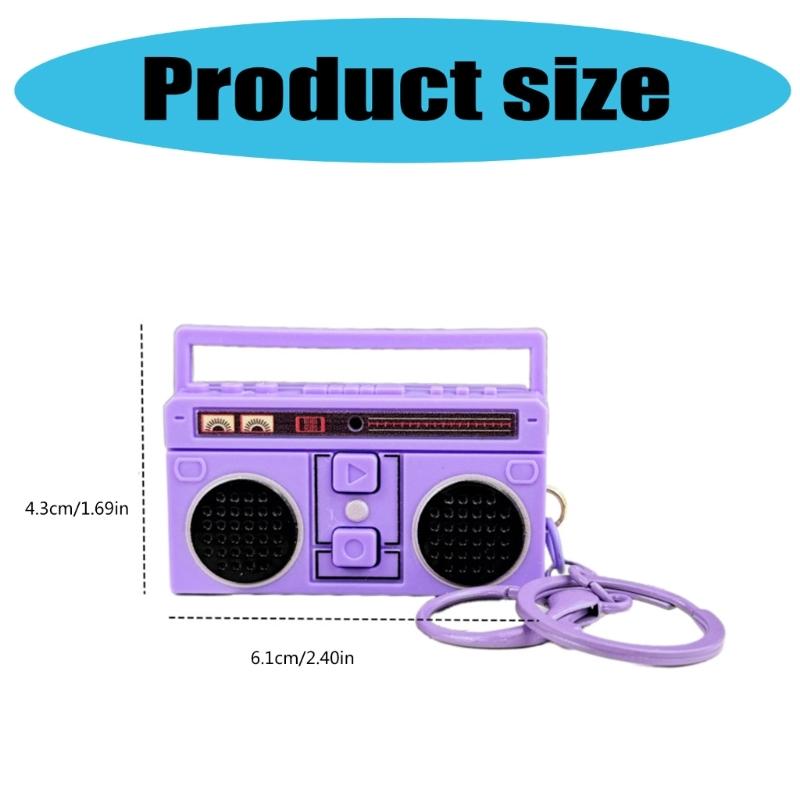 Mini Voice Recorder Keychain Recorder Keychain Creative Tape Recorder Keychain Portable Keychain Pendants for Backpacks