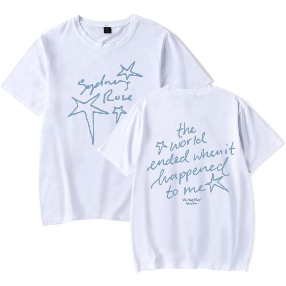 Sydney Rose We Hug Now Short Sleeve Merch Tee Women Unisex Crewneck Fashion Tshirt Unisex Tops S