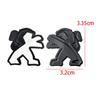 3.2x3.35cm Plastic Car Steering Wheel Center Overlay Sticker for Peugeot 308 307 408 208 508 3008 2008 5008 Emblem Accessories