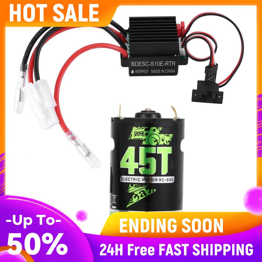 

For 1/10 RC Cars Truck Waterproof Welding Wire Motor Alloy Brushed ESC Combo Kits for Children Playing China Mainland