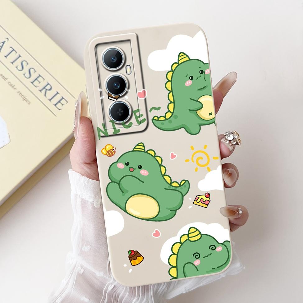 Funda For Realme C65 RMX3910 Back Cover For Realme C65 4G Case Shockproof Luxury Flowers Cute Cartoon Cool Silicone Bumper Coque