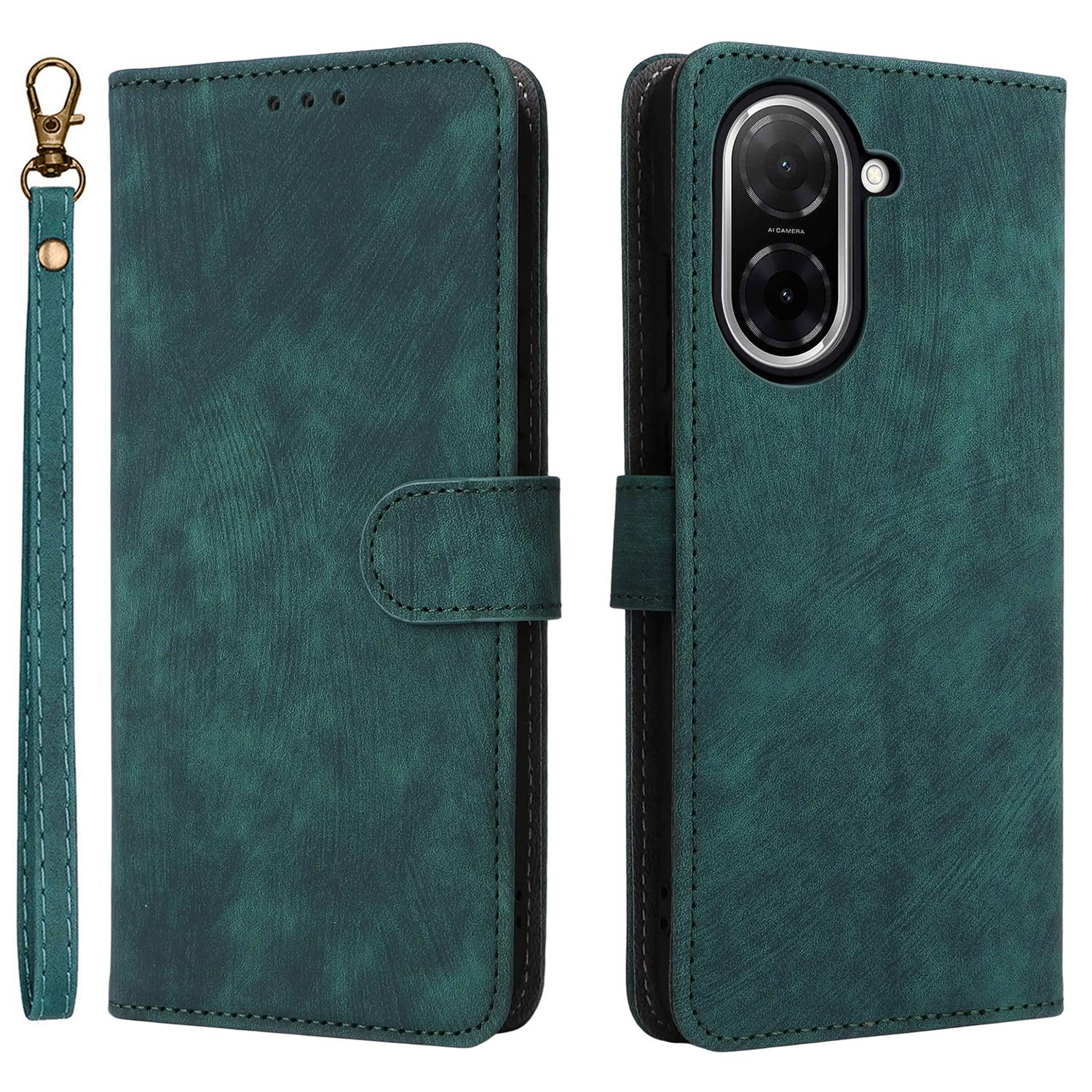 

Для Xiaomi Redmi A5 NFC (Європа) (173.45мм) Чохол-гаманець з RFID-блокуванням, обкладинка зі штучної шкіри, підставка, з ремінцем E