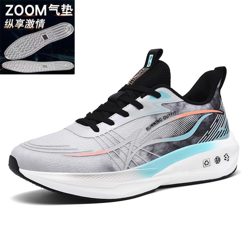 Sneakers Summer New Mesh Breathable Carbon Plate Lightweight Racing Shoes Shock Absorption