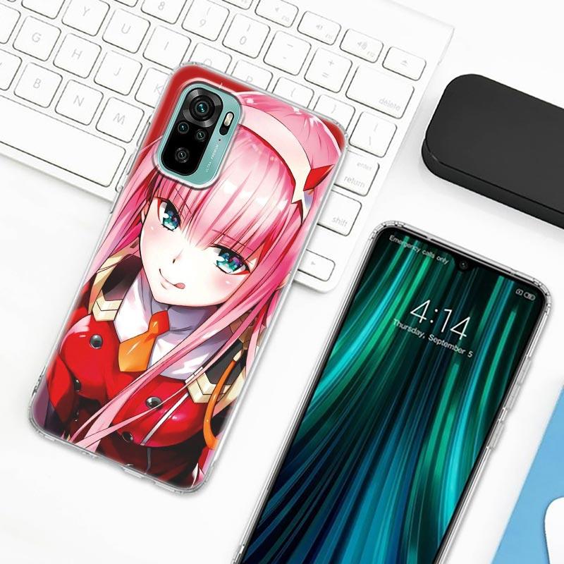 Carcasă de telefon Zero Two Anime Darling In The Franxx pentru Xiaomi Redmi Note 9s 8 11 7 9 10 Pro 10s 11s Note 8Pro K40 transparentă