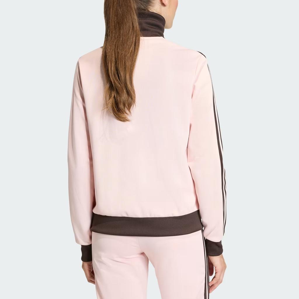 (WMNS) adidas Classic Track Jacket 'Sandy Pink Aurora Coffee' Women's KC6854